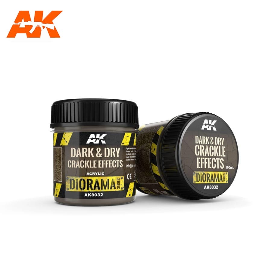 AK Interactive Dark & Dry Crackle Effects - 100ml (Acrylic) product image