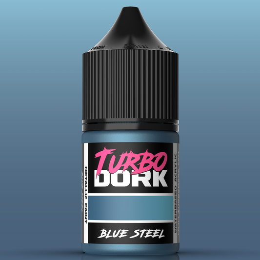 Blue Steel Metallic Acrylic Paint 22ml Bottle