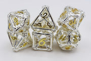 Holy Bones - Hollow Metal RPG Dice Set product image