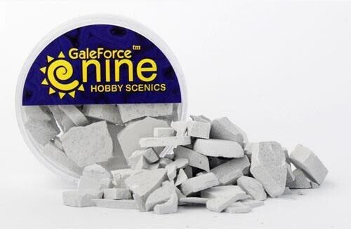 Miniature Tools: Hobby Round Concrete Rubble Mix