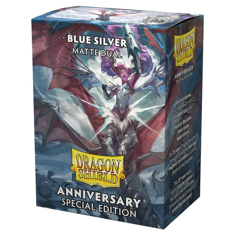 Dragon Shield: Dual Matte Cobalt Blue & Silver (100)