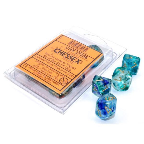 D10 Clamshell: Luminary Nebula Oceanic/Gold