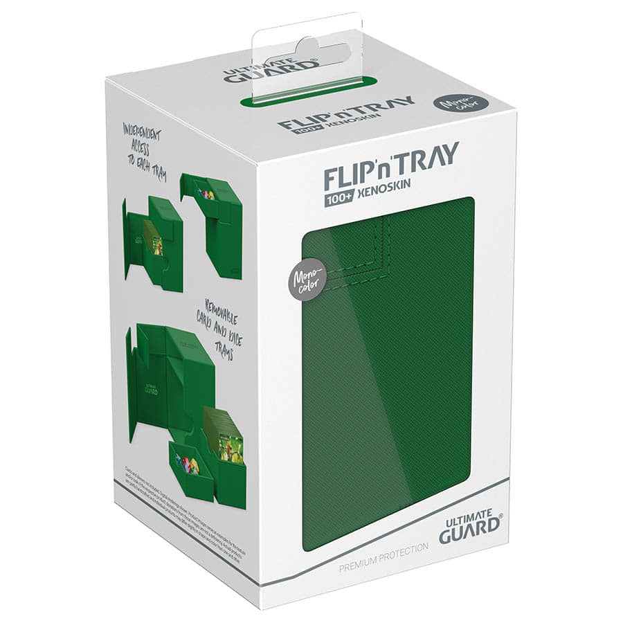 Deck Case 100+ Flip N Tray Monocolor Green