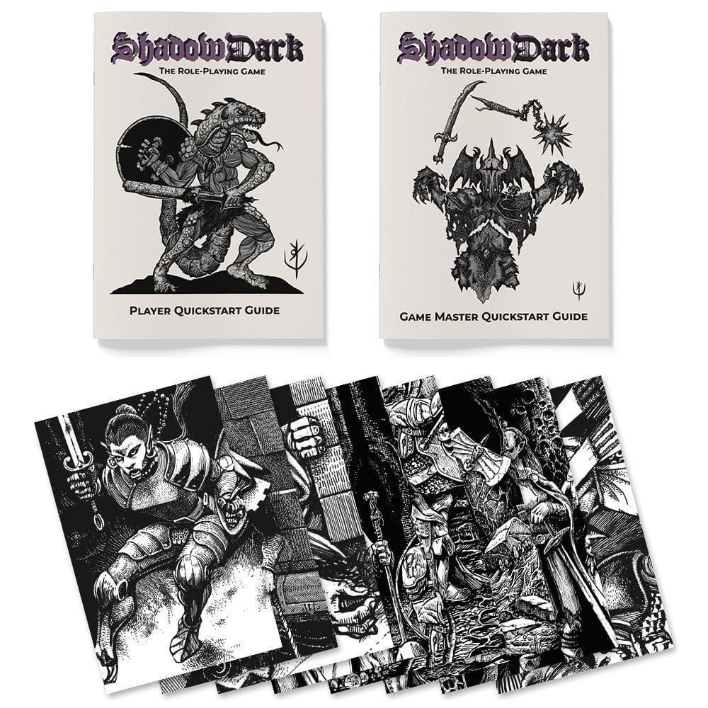 Shadowdark Quickstart Set (Softcover Books + Leaflets)