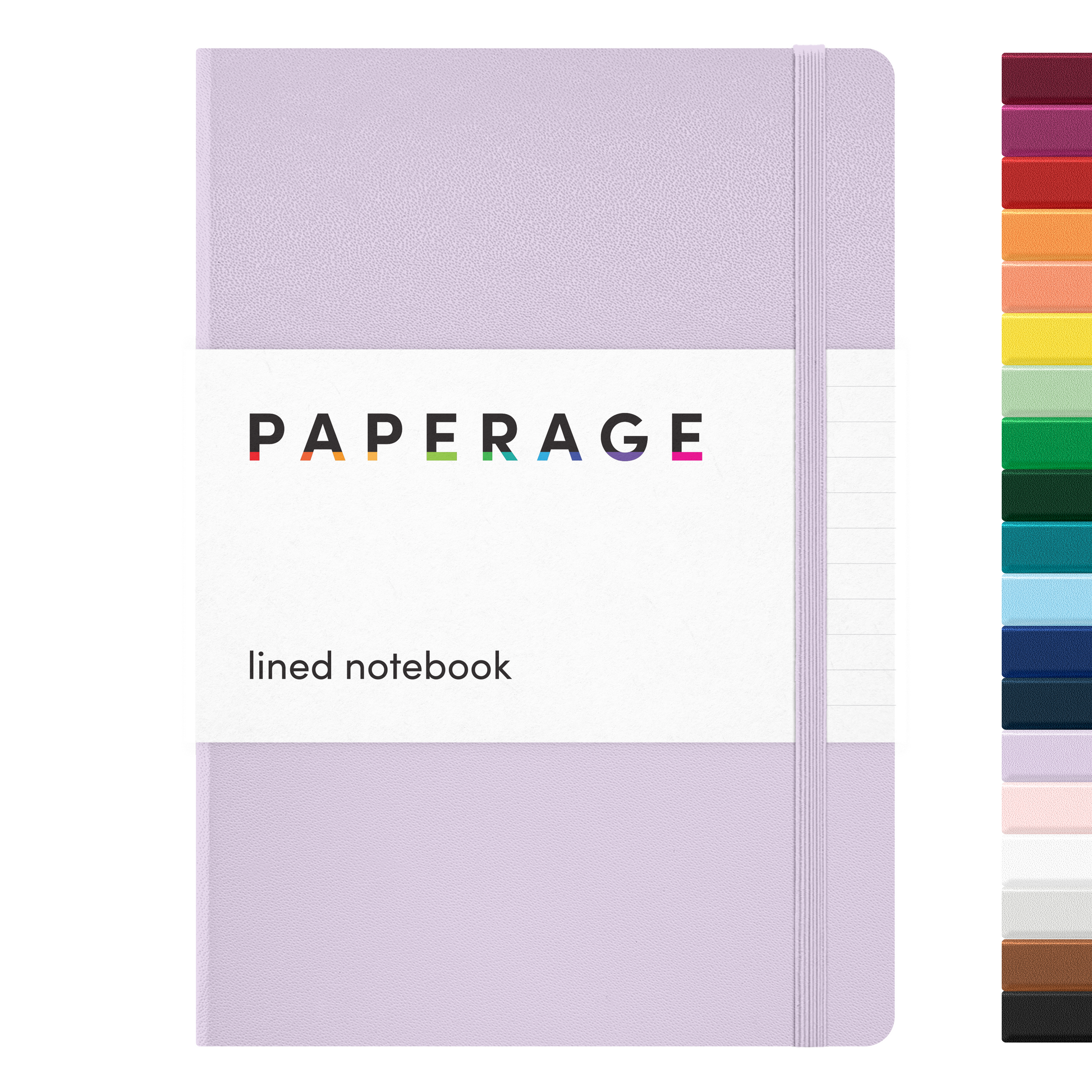 Casebound Lined Notebook - 160 Pages - Lavender front cover