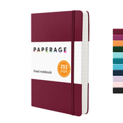 Casebound Lined Journal - 252 Pages - Burgundy front cover