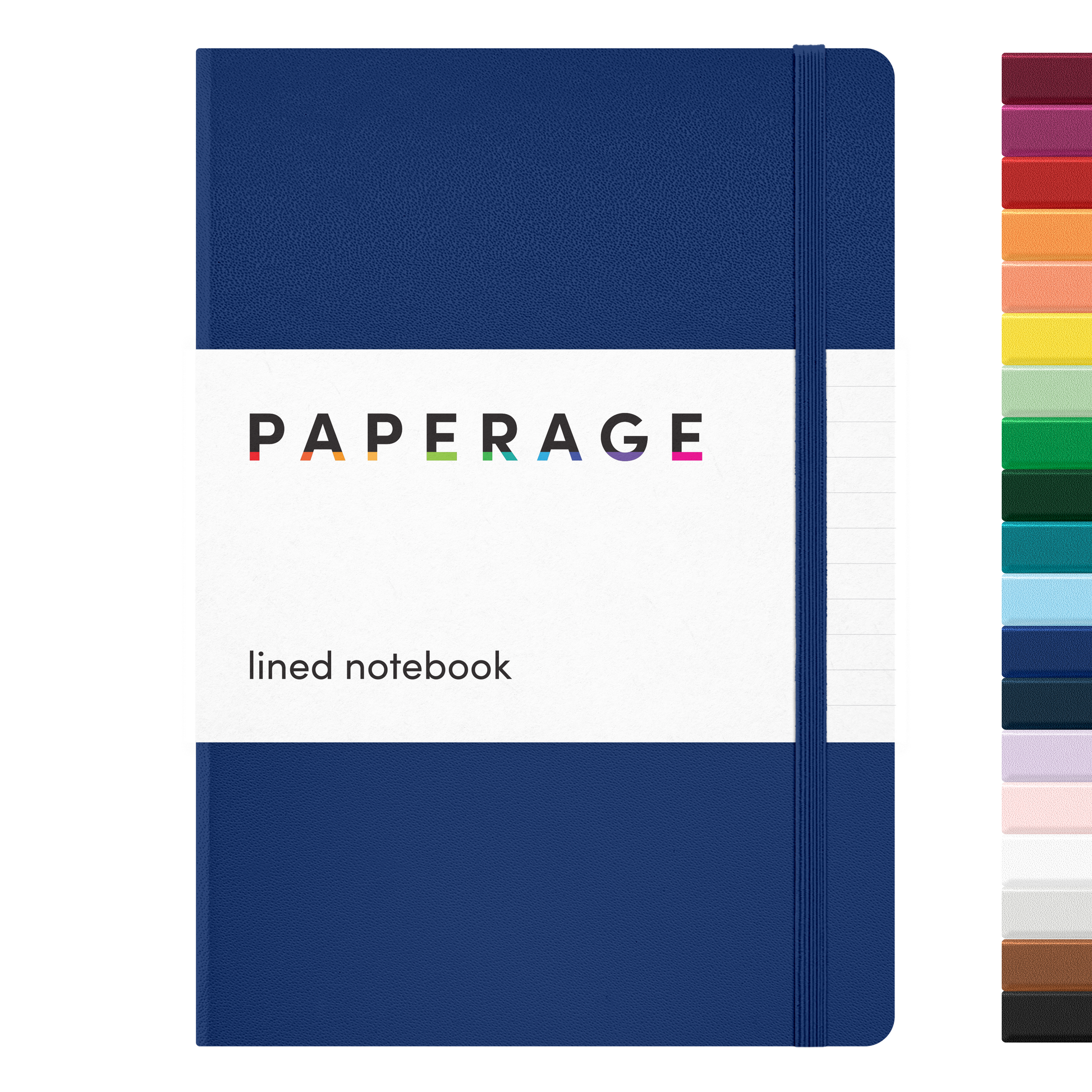 Casebound Lined Notebook - 160 Pages - Royal Blue front cover