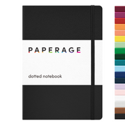 Casebound Dotted Notebook - 160 Pages - Black front cover