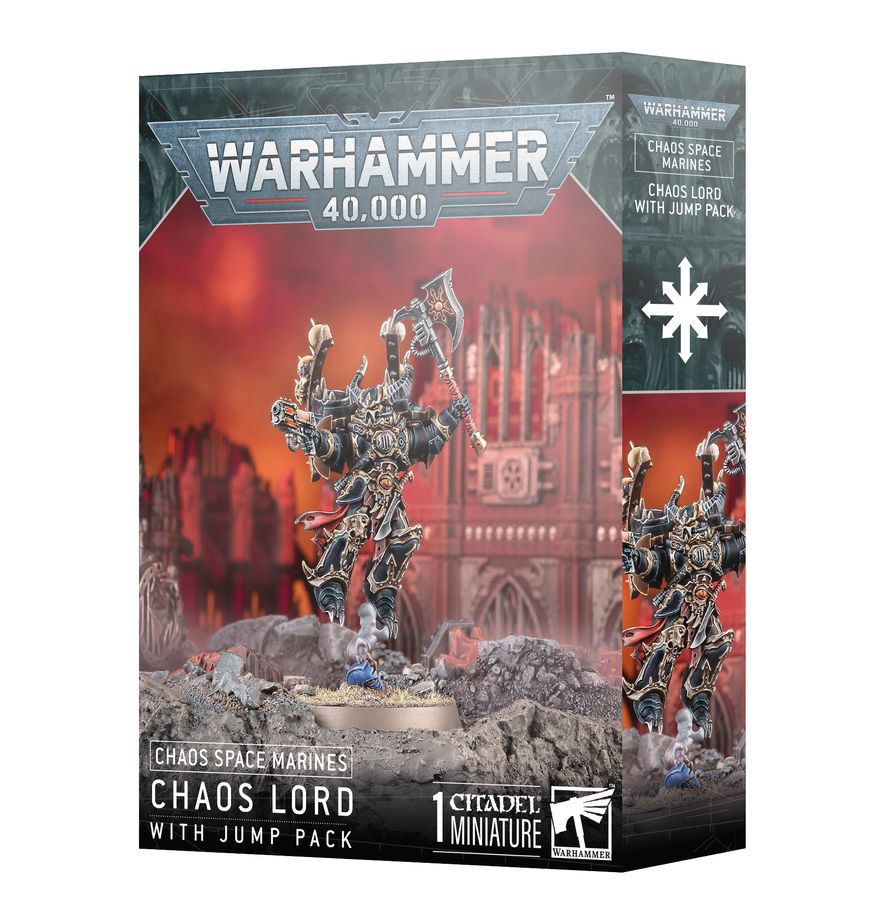 CHAOS SPACE MARINES: Chaos Lord with Jump Pack