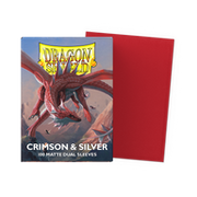 Dragon Shield: Dual Matte Crimson & Silver (100)