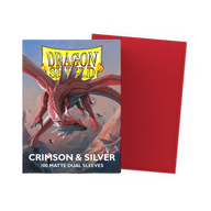 Dragon Shield: Dual Matte Crimson & Silver (100)