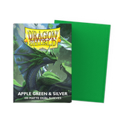 Dragon Shield: Matte Dual Apple Green & Silver (100)