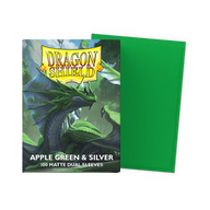Dragon Shield: Matte Dual Apple Green & Silver (100)