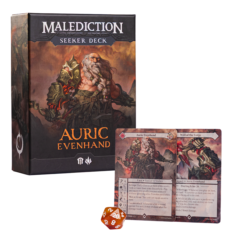 Seeker Deck - Auric Evenhand front packaging