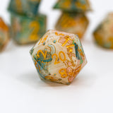 Nishijin | Double Cast | 7 Piece Sharp Edge Dice Set