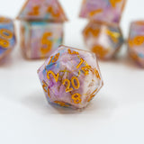 Galatea | Double Cast | 7 Piece Sharp Edge Dice Set