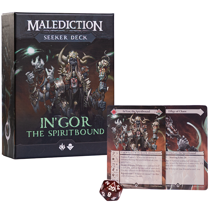 Seeker Deck - InGor, the Spiritbound front packaging