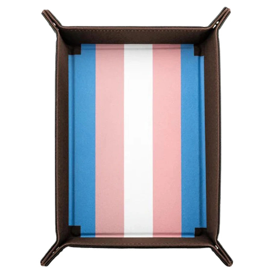 Folding Dice Tray: Pride - Transgender
