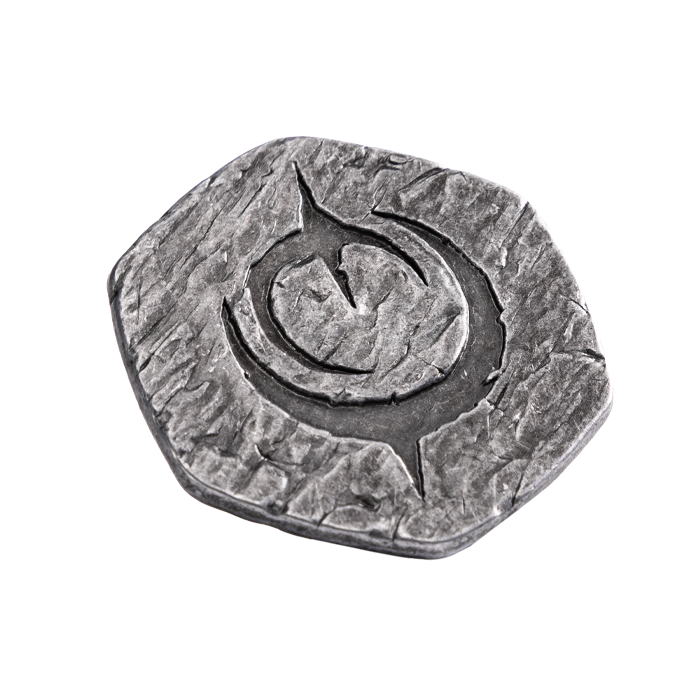Malediction Metal Initiative Token front packaging