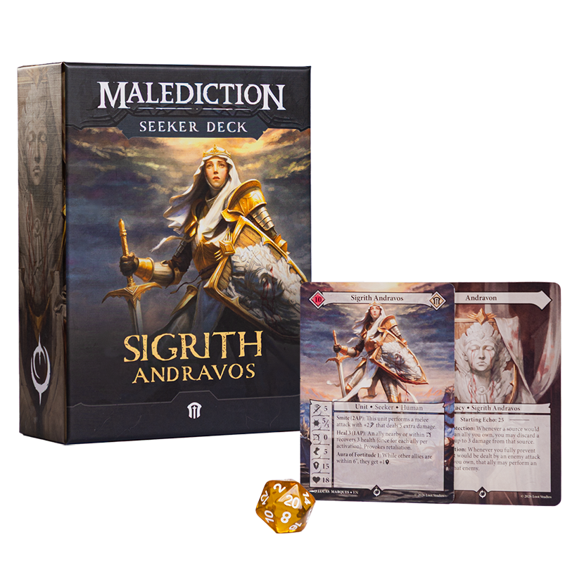 Seeker Deck - Sigrith Andravos front packaging