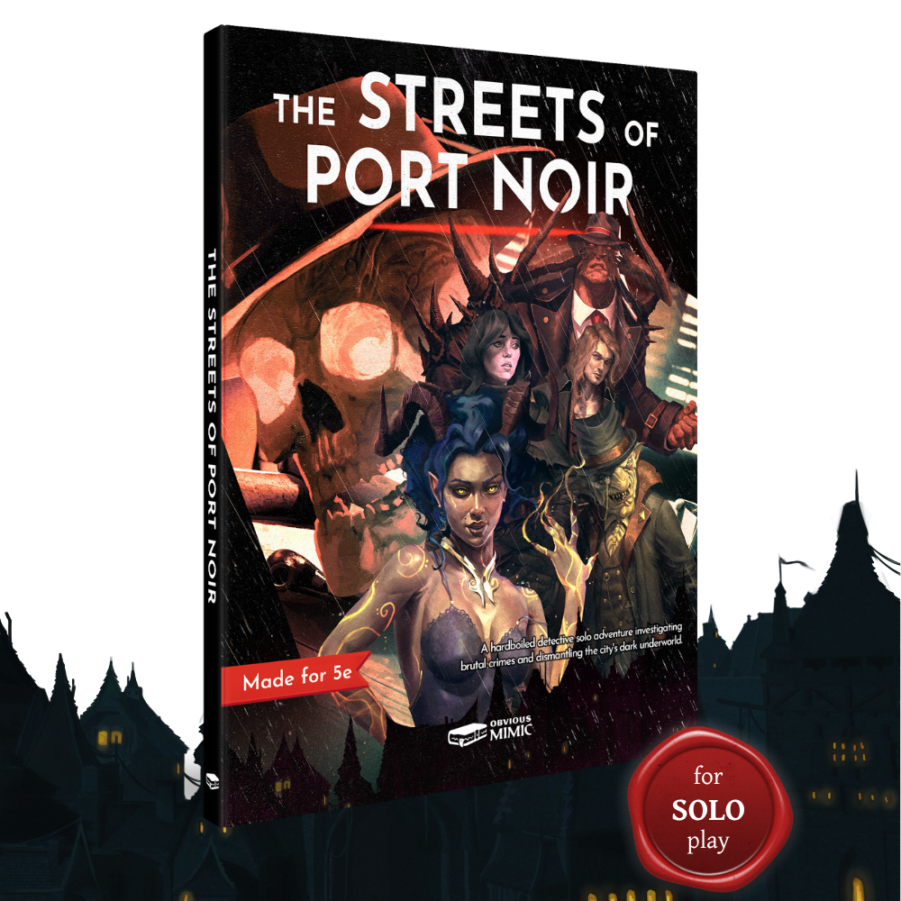 The Streets of Port Noir - A 5e Solo Adventure (Premium Softcover) product image
