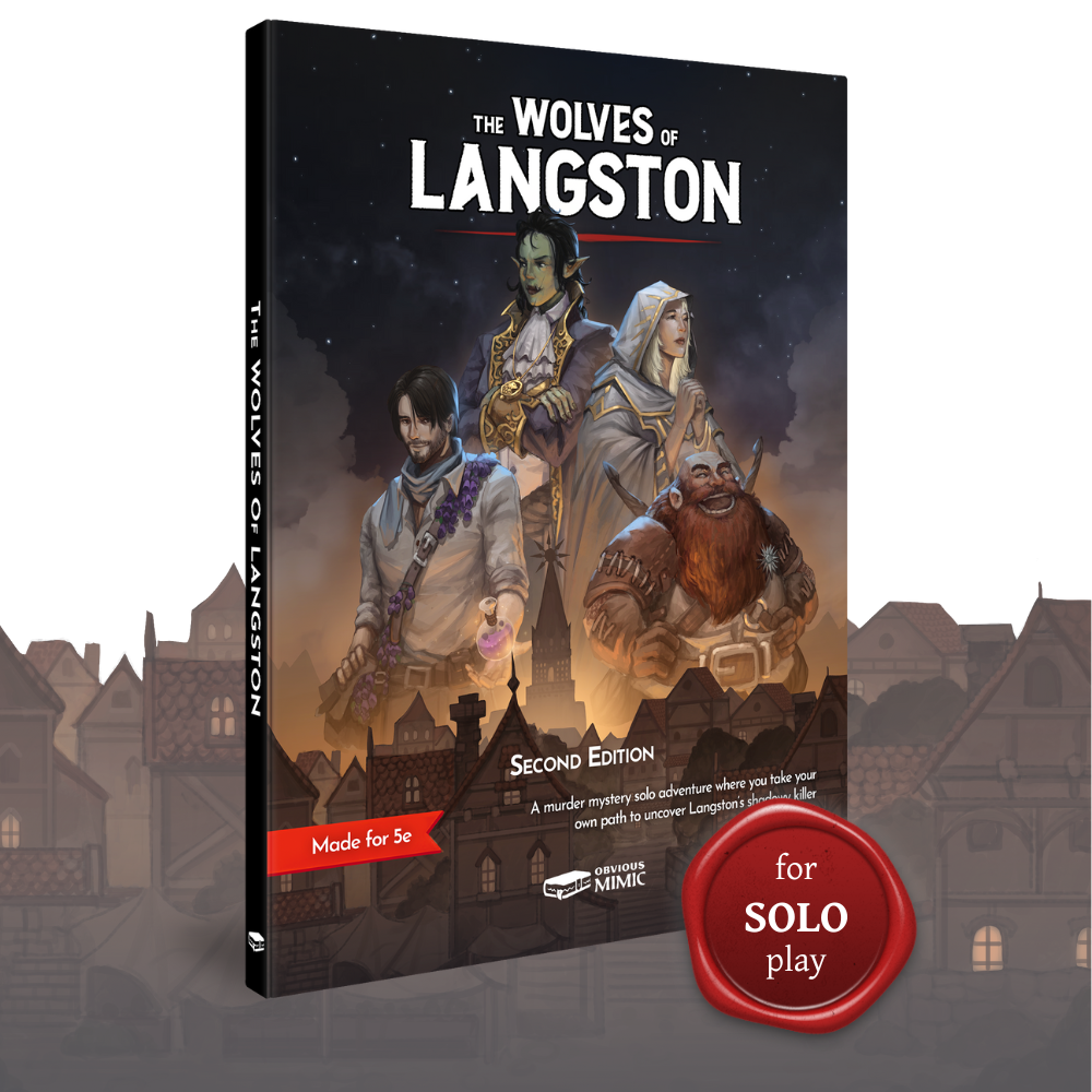 The Wolves of Langston Solo 5e Adventure (Premium Softcover) product image