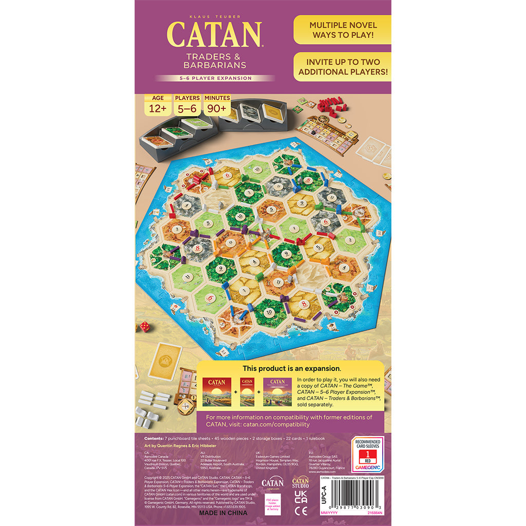 Catan: Traders and Barbarians 5-6 Player Extension