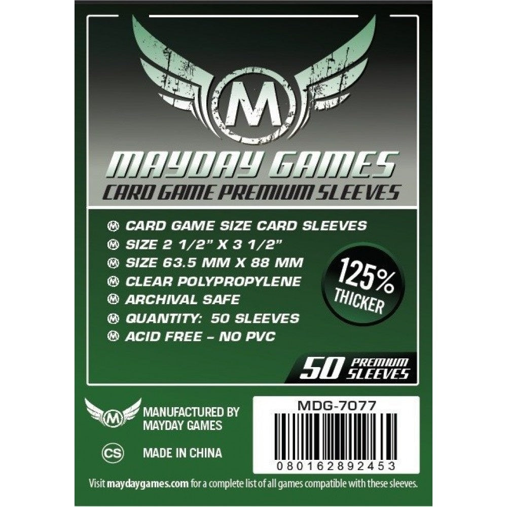 Mayday Games Card Game Premium Sleeves (63.5 x 88 mm, 50)