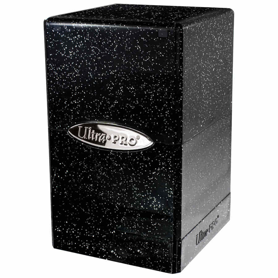 Satin Tower: Glitter Black