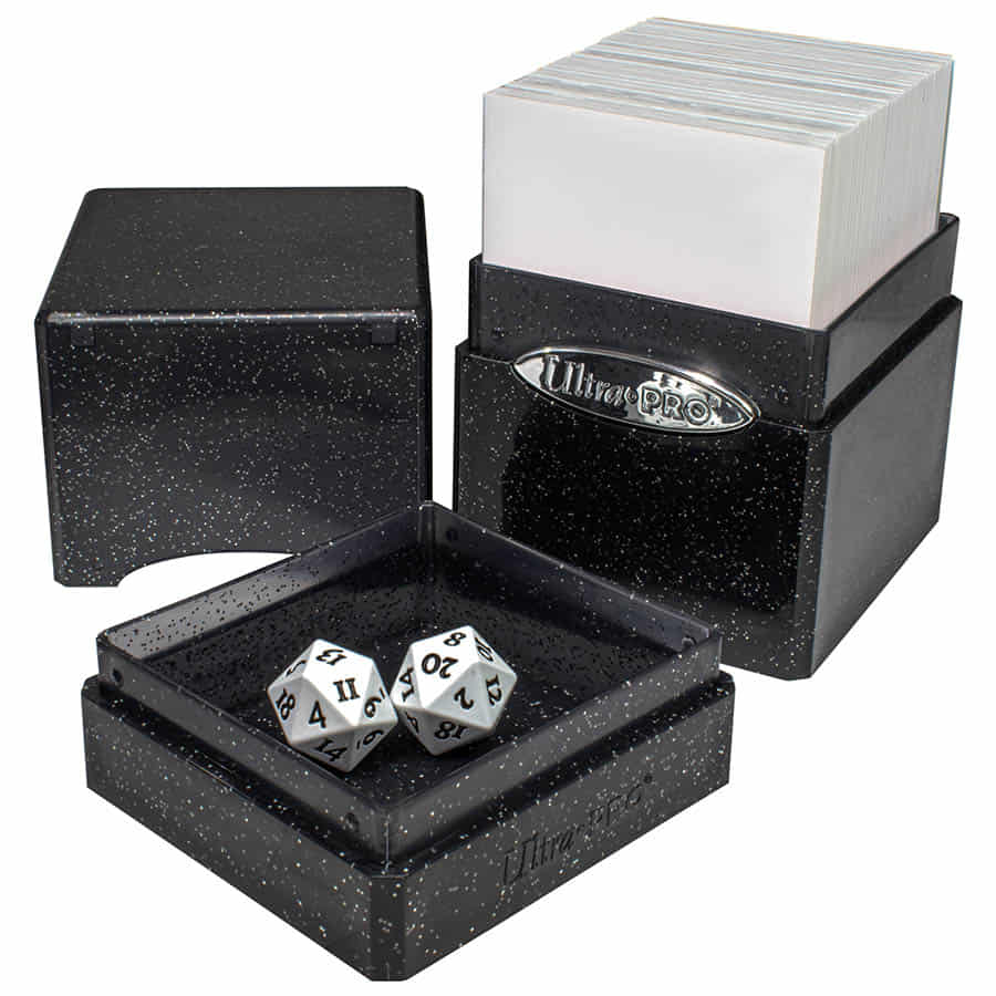 Satin Tower: Glitter Black