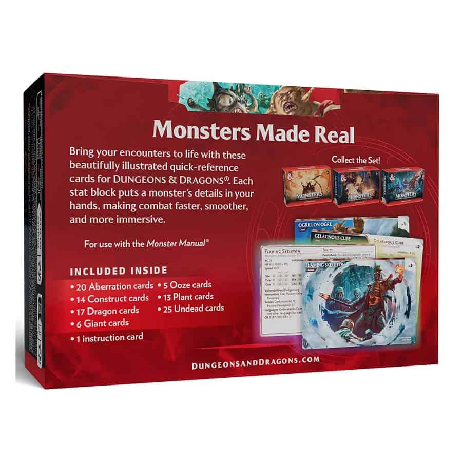D&D Reference Cards: Monsters (Fearsome and Ferocious)