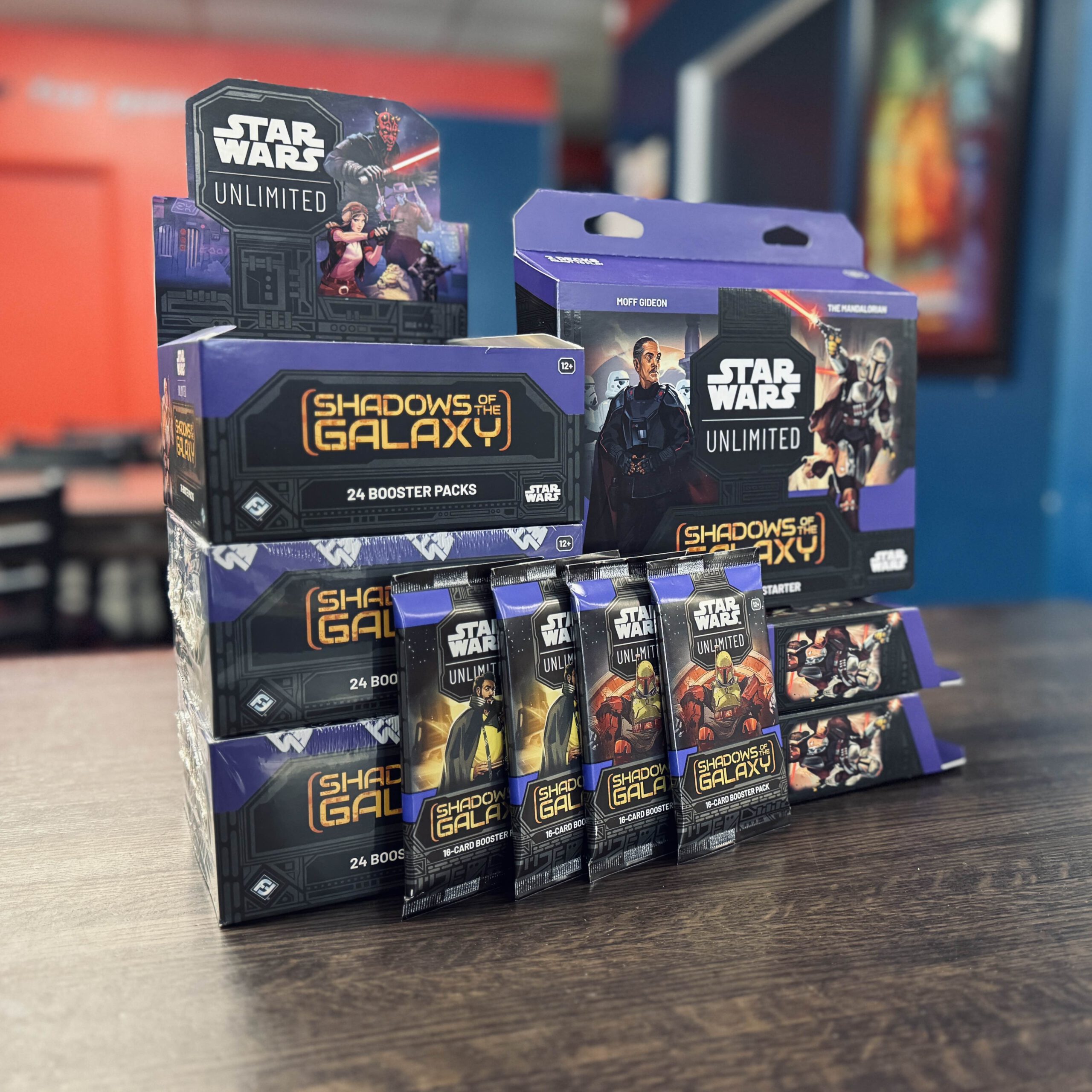 Star Wars Unlimited boxes and starter decks ready for sale